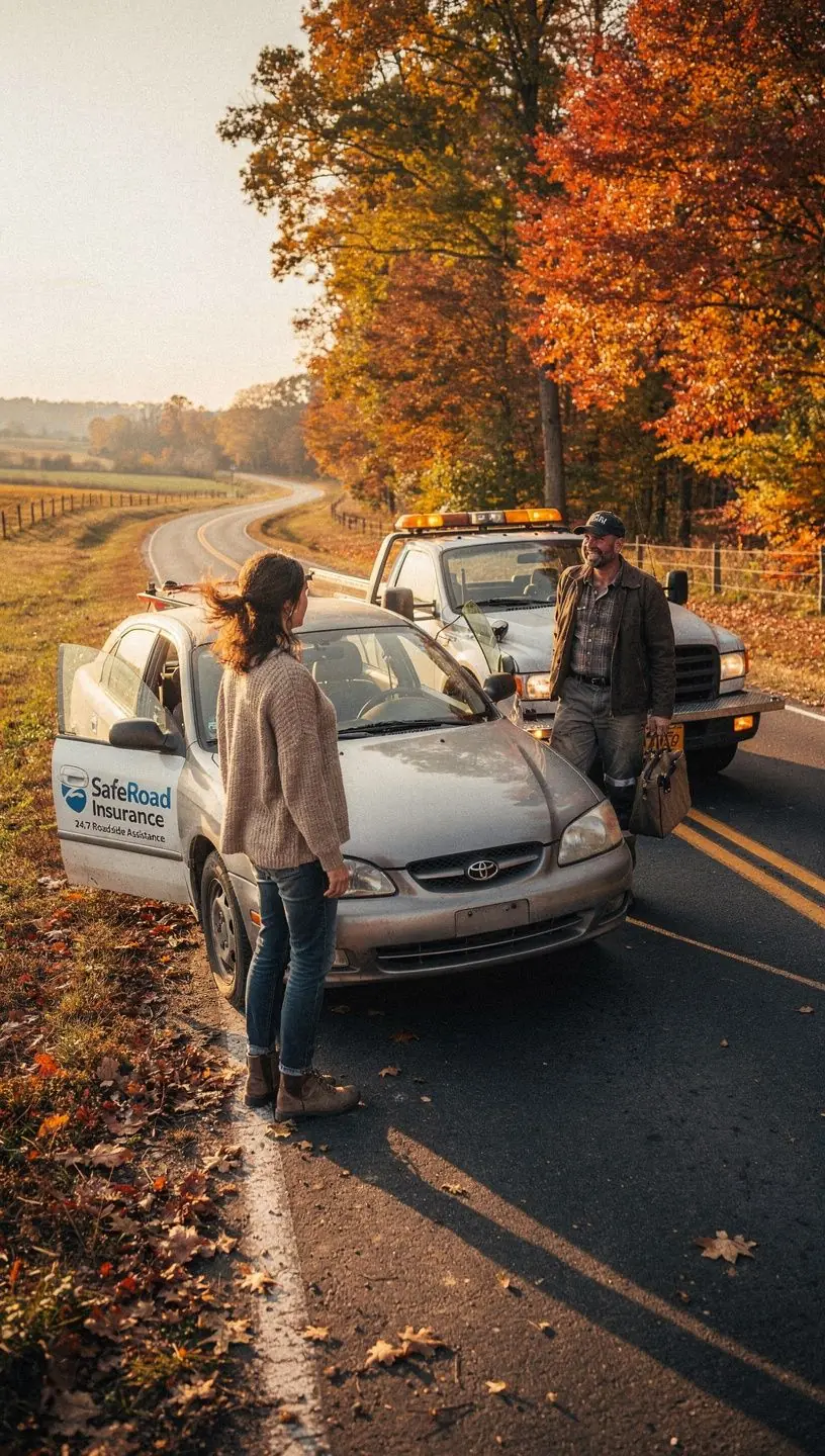Служба экстренной помощи на дороге, предлагающая поддержку водителям в сложных ситуациях.