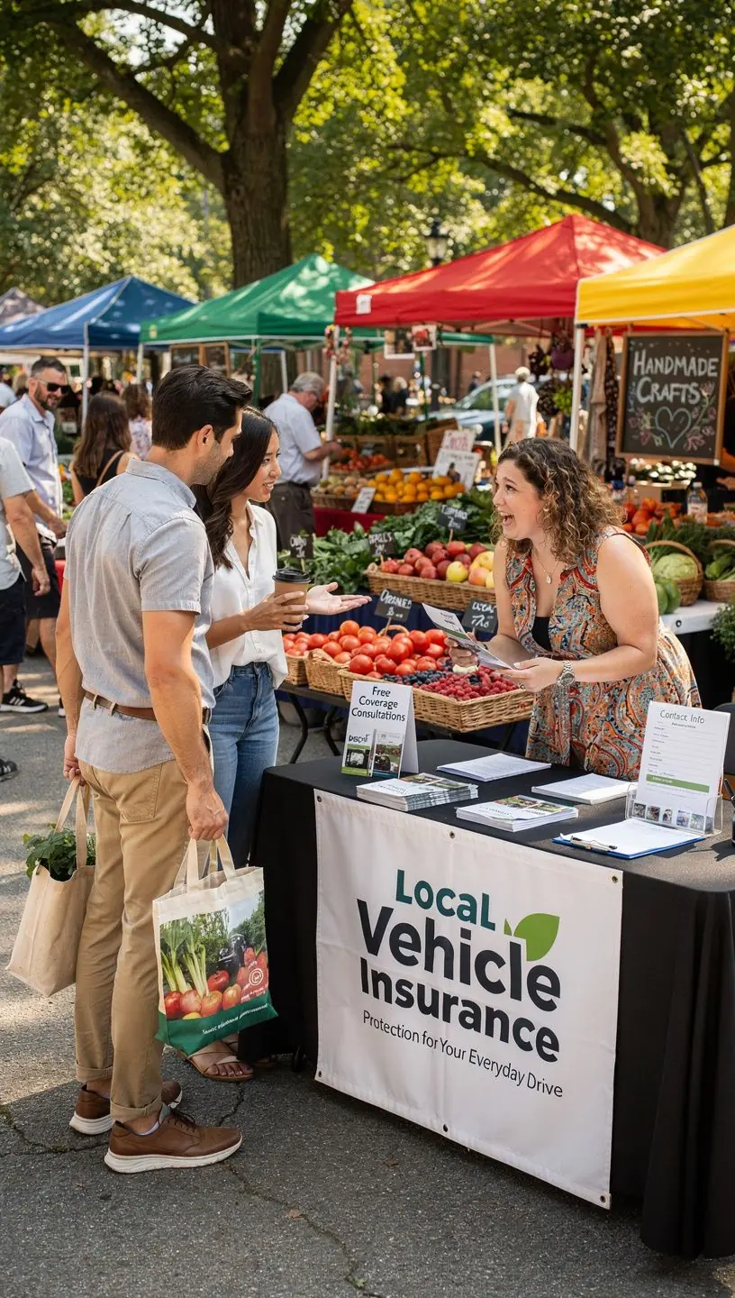 Графика, иллюстрирующая процесс получения онлайн-цитаты на страхование автомобиля.